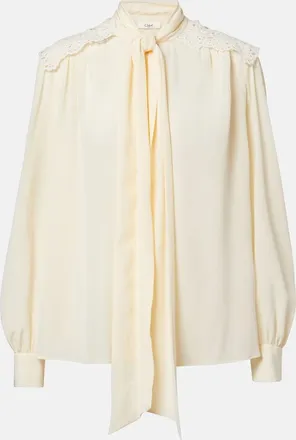 Chlo&eacute; Chlo&eacute; Blusa in cr&ecirc;pe de chine di seta