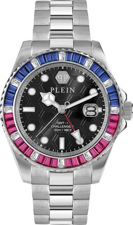 Philipp Plein Gmt-i Challenger Baguettes Mens Silver Watch PWPZA0124 - One Size