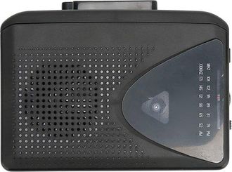 OEM Reproductor De Casetes - Radio Est&eacute;reo Am/fm Port&aacute;til Con Altavoz N&iacute;tido - Con Conector Para Auriculares De 3,5 Mm - 2 Pilas Aa