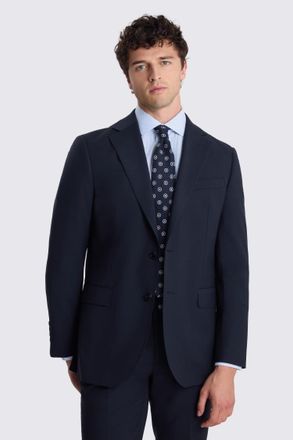 Moss Tailored Fit Navy Performance Suit Jacket