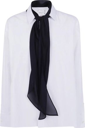 sacai Shirts - Dames - Overhemden - Wit - L - Overhemden