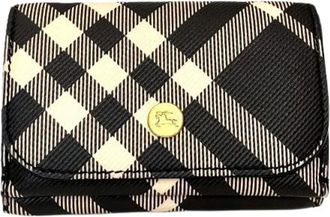 Burberry Pre-owned Wallets, male, Multicolor, Size: ONE SIZE Pre-owned Leather Trifold Wallet