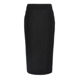 Alessandra Rich Dames, Rokken, Zwart, Maat: 2XS Tweed