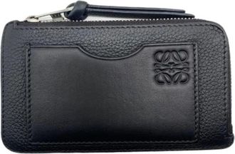 Loewe Pre-owned Portemonnee voor Kleingeld - unisex - Vintage Accessoires - Zwart - ONE Size - Leer - Vintage
