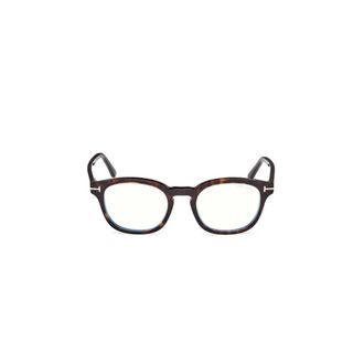 Tom Ford Glasses, male, Brown, 49 MM, Optical Frame with Clip-On