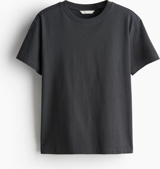 H&M T-Shirt aus Baumwolle - Grau