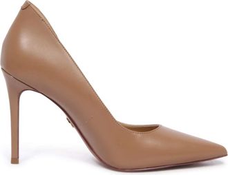 Michael Kors Keke Pump Cashew - Dames - Pumps - Beige - 36 EU - Leer - Schoenen