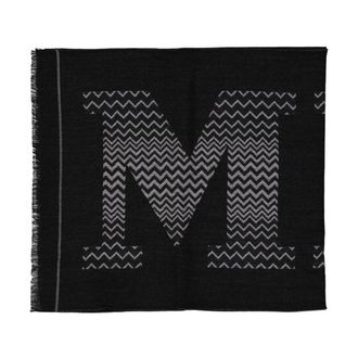 Missoni Winter Scarves, female, Black, ONE SIZE, Fringed Wool Scarf