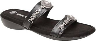 Minnetonka Womens Brenn Strappy Sandal In Black