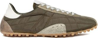Maison Margiela Sprinters Low Top Sneaker - Heren - Sneakers - Groen - 40 EU - Katoen - Schoenen