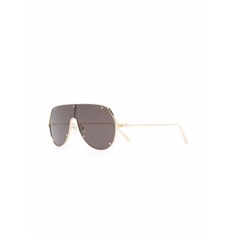Cartier Sunglasses, male, Yellow, Size: ONE SIZE Ct0324S 001 Sunglasses