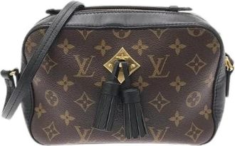 Louis Vuitton Pre-owned Monogram Saintonge Coated Canvas Shoulder Bag - Dames - Vintage Schoudertas - Bruin - ONE Size - Leer - Vintage