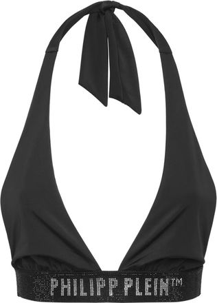 Philipp Plein Top bikini con logo - Nero