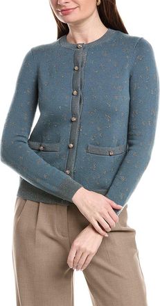 Lafayette 148 New York Jacquard Button Cardigan