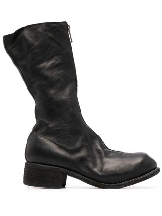 Guidi Stivali con zip - Nero