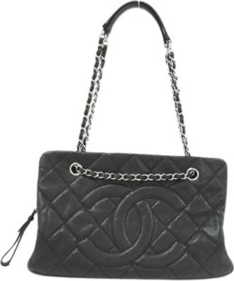 Chanel Pre-owned Grained Calf Shoulder Bag - Dames - Vintage Schoudertas - Zwart - ONE Size - Leer - Vintage