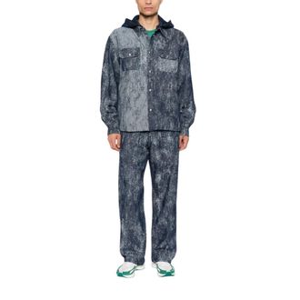 Laneus Denim Shirt - Heren - Casual Overhemden - Blauw - L - Denim - Overhemden
