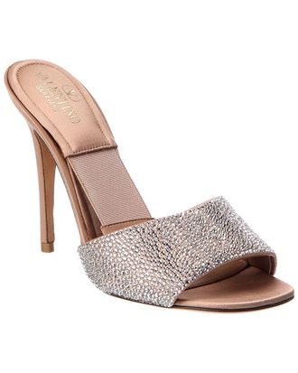 Valentino Vlogo Signature 105 Satin Sandal