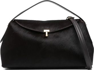 Toteme T-Lock Pony Hair Top Handle Bag