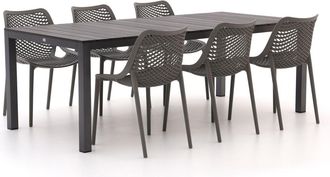 Forza Furniture Forza Ripi/Fidenza 220cm dining tuinset 7-delig stapelbaar