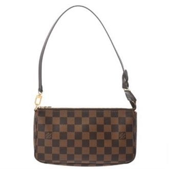 Louis Vuitton Brown Damier Canvas Pochette Pouch (Pre-Owned)