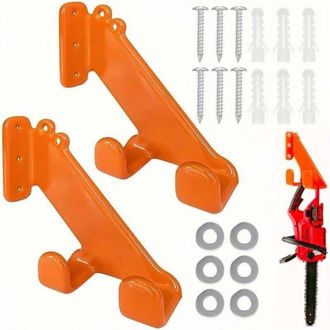 OEM Soporte De Pared Para Motosierra (paquete De 2), Soporte De Pared Para Desbrozadora, Gancho De Almacenamiento Para Garaje, Gancho De Pared Con Fijaci&oacute;