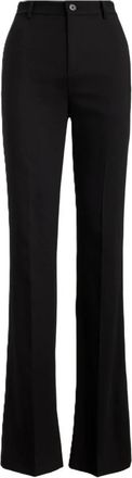 Ralph Lauren Pantaloni dritti in tessuto - - Trousers - Donna - Nero - M