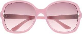 Guess 60mm Butterfly Gradient Sunglasses in Shiny Pink /Gradient Bordeaux at Nordstrom Rack