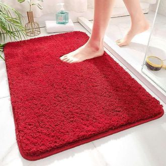 OEM 1 Pieza De 50x80cm, Alfombra De Entrada De Pelo Sint&eacute;tico Absorbente, Antideslizante Y De Alta Higroscopicidad Para Ducha, Supersuave, Para Dormitorio