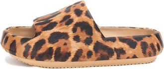 Yellow Box Womens Zolah Pillow Slides In Leopard