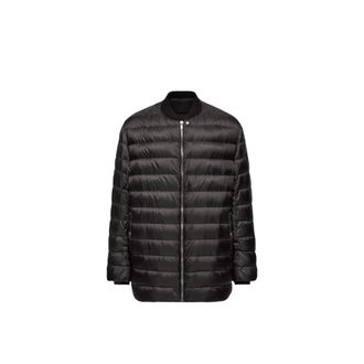 Rick Owens Moncler Flight Down Parka Jacket, Unisex, Black, Size: 1
