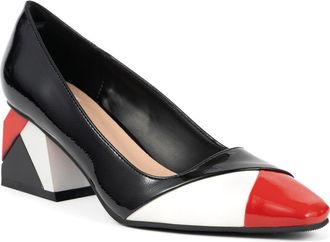 Ninety Union Sandy Caged Vamp Sandal in Black-Red Multi at Nordstrom Rack, Size 11