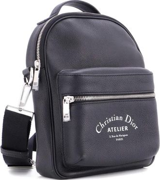 Dior Rider Leather Mini backpack - Zwart