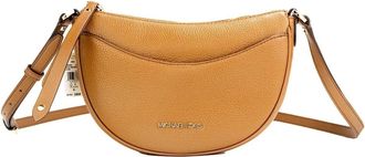 Michael Kors Michael Kors Dover Small Luggage Pebbled Leather Half Moon Crossbody Bag Womens Purse