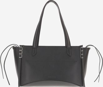 J.W.Anderson langwerpige loafer Cabas leren tas