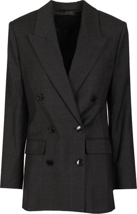 Isabel Marant Jevima Wool Prince Of Wales Suit Jacket