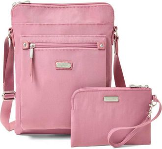 Baggallini Womens Go Bagg Crossbody Bag with RFID Wristlet