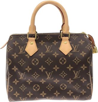 Louis Vuitton Marron Coated Canvas Boston Bag (Pre-Owned)