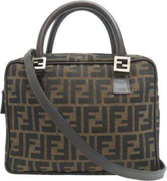 Fendi Pre-owned Handbags, female, Brown, Size: ONE SIZE Pre-owned Canvas fendi-bags