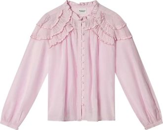 Isabel Marant Top Christa con ruches - Rosa