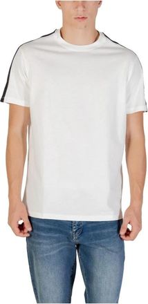 A|X Armani Exchange Katoenen T-shirt met korte mouwen en ronde hals - Heren - T-shirts - Wit - 2XL - Katoen - Tops