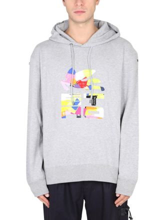 Etro Grey Logo Hood Sweatshirts