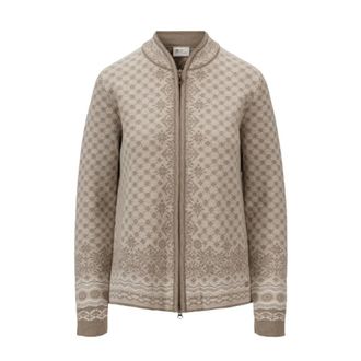 Dale of Norway Solfrid Jacket - Dames - Truien - Beige - Maat: L Wol