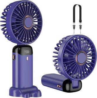 OEM Mini Ventilador Port&aacute;til Con 5 Velocidades Y Bater&iacute;a Integrada De 4200 Mah: Ventilador Usb Plegable Para Oficina Y Exteriores