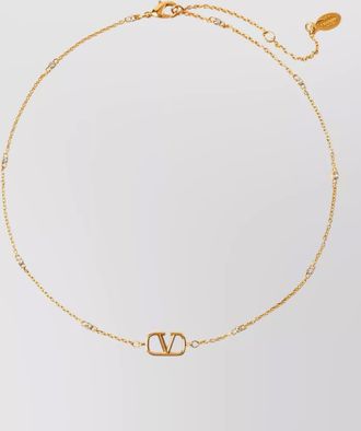 Valentino Garavani vlogo signature necklace adjustable chain