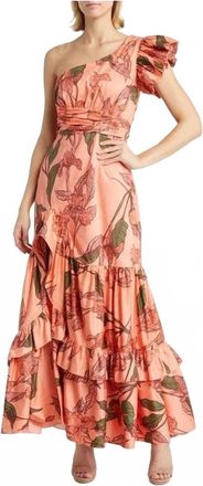 Hutch Pria One Shoulder Maxi Dress In Floral