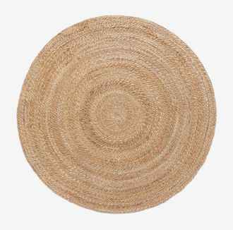 Sklum Sklum - Alfombra Redonda En Yute Natural (&oslash;145 Cm) Keren