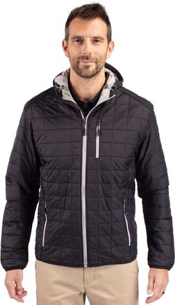 Cutter & Buck Rainier Primaloft Eco Mens Full Zip Hooded Jacket