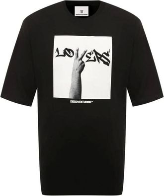 Diego Venturino Heren, Tops, Zwart, Maat: L Katoen