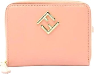 Fendi Pre-owned Wallets, female, Pink, Size: ONE SIZE Pre-owned Leather Wallet